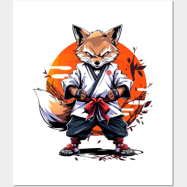 Karate Fox Wall Art by Genbu